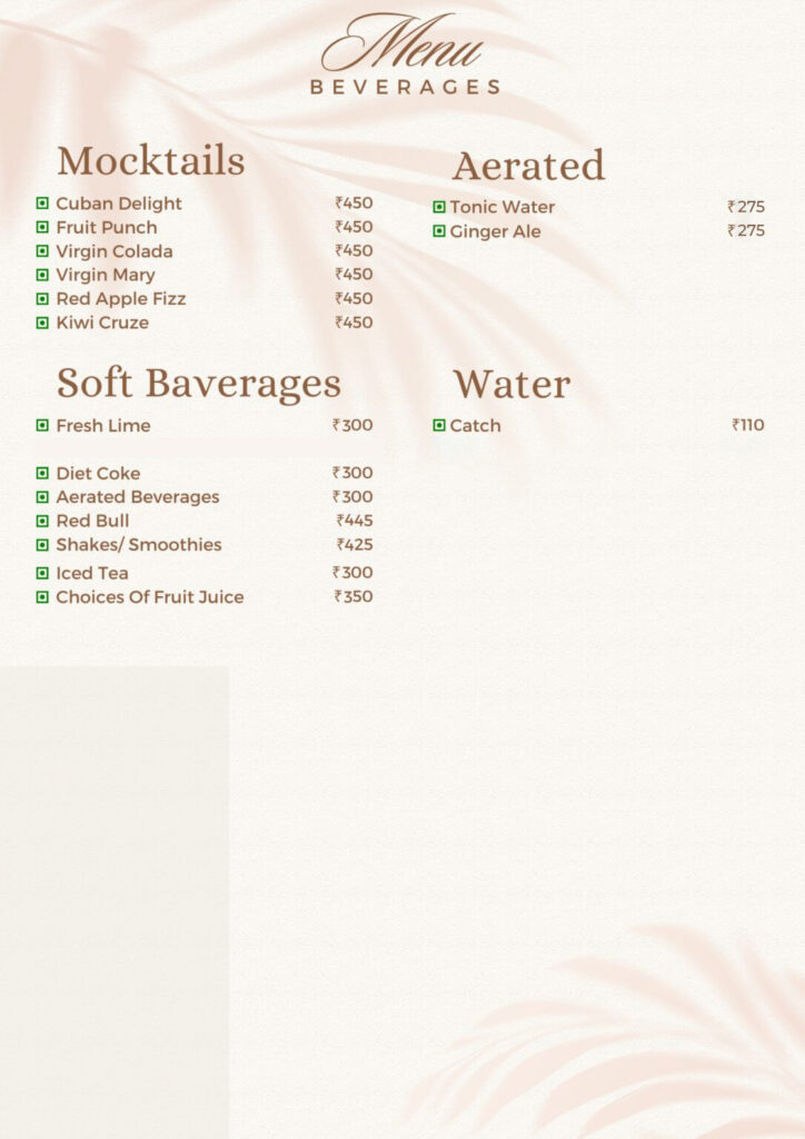 Valhalla Bar Beverages