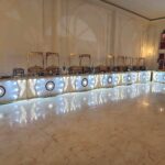 Fine dine setup for pre-wedding event at Garden of 7 Senses